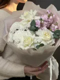 "Ароматный букет с маттиолой и розой" – Фото 0