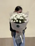 "Букет с белой хризантемой Зефирный " – Фото 2
