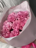 "Монобукет с пионовидными розами «Нежный блюз»" – Фото 3