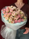 "Монобукет «Микс кустовой розы» 15 шт" – Фото 2