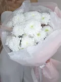 "Букет из белой кустовой хризантемы" – Фото 1
