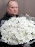 "Букет из Хризантемы " Белое облако "" – Фото 2