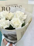"«Манхэттен» букет из белых французских роз Плайя бланк" – Фото 1