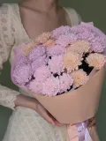 "Яркий монобукет из кустовой хризантемы для любимой" – Фото 3