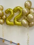 "Набор шаров с гелием № 267 - с цифрами 22 ( аэродизайн )" – Фото 3