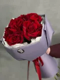 "Розы красные французские роскошный букет" – Фото 1