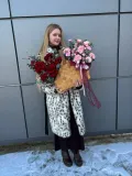 "Плетёная авторская корзина с групировкой цвета" – Фото 2