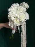 "Букет невесты из диантусов и амаранта" – Фото 4