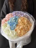 "букет из гортензий разноцветные " – Фото 0