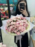"15 розовых кустовых роз" – Фото 2