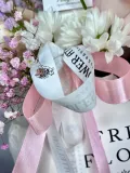 "«Примавера» композиция с французскими розами, хризантемой, статицей и гипсофилой" – Фото 5