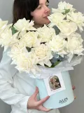 "«Флер наркотик» французские белые Розы Плайя бланка 15шт в коробке" – Фото 4
