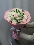 "Букет Альстромерия Роза кустовая Диантус" – Фото 3