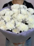 "Букет из хризантем с лавандой "Лавандовое чудо"" – Фото 4