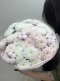 "Букет из кустовых хризантем "Нежность"" – Фото 0
