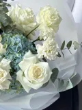 "Авторский букет «Небесное облако» с гортензиями" – Фото 4