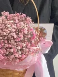 "«Аметист»- Корзина с розовой гипсофилой" – Фото 1