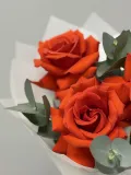 "Букет из французских роз и эвкалипта, букет 500" – Фото 2
