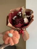 "Сет  букет сезонных цветов  с игрушкой" – Фото 0