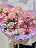 "Авторский букет: Орхидея | Гортензия | Эустома" – Фото 2