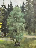"Картина «Гулять хочется, да холодно». Холст / масло / 90*70" – Фото 3