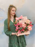 "стильная композиция с французскими розами " – Фото 3