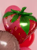 "Воздушные шарики красно-розовые с фигурой ёжика и клубники" – Фото 1