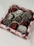 "клубника в шоколаде, 9шт в темном шоколаде " – Фото 0