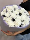 "Букет из хризантем с лавандой "Лавандовое чудо"" – Фото 1