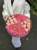 "🔥🔥🔥хит сезона коробка с розами и клубникой в шоколаде " – Фото 0