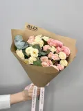 "«Juliette» букет из кустовых роз и эвкалиптом" – Фото 2