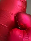 "Шикарный набор воздушных фольгированных шаров из 2 фонтанов и сердце гиганты красного цвета" – Фото 2