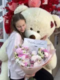 "Букет Гигант и Мишка " – Фото 3