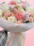 "букет с диантусом и пионами " – Фото 2