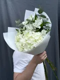"Нежный букет белая гортензия альстромерия эвкалипт 🎀" – Фото 1