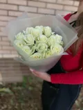 "15шт Белая роза 50см" – Фото 0