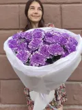 "Букет из шикарных фиолетовых хризантем" – Фото 0