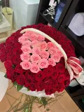 ""Романтика в корзине" 🌹🎀 композиция 101 Роза" – Фото 2
