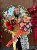 "Плетёная авторская корзина с групировкой цвета" – Фото 1