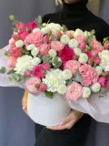 "HIT🌸Цветы в коробке нежный микс" – Фото 0