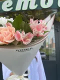 "Букет-комплимент с персиковой розой" – Фото 1