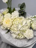 "Авторский сборный букет (гортензии, эустома, розы)" – Фото 1