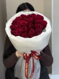 "букет из 25 красных роз 50см" – Фото 0