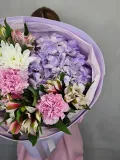 "Букет гортензия с альстромериями" – Фото 4