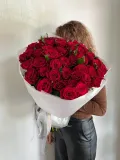 "«чувства❤️» Букет из красной розы 51шт" – Фото 0