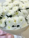 "Объемный букет из зефирных хризантем" – Фото 3
