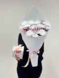 "букет из кустовой хризантемы алтай + конфеты Raffaello" – Фото 0