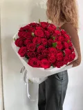 "«чувства❤️» Букет из красной розы 51шт" – Фото 1