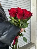 "Букет из высоких красных роз Эквадор 11шт" – Фото 1