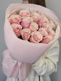 " 15 розовых роз Pink Mondial" – Фото 0